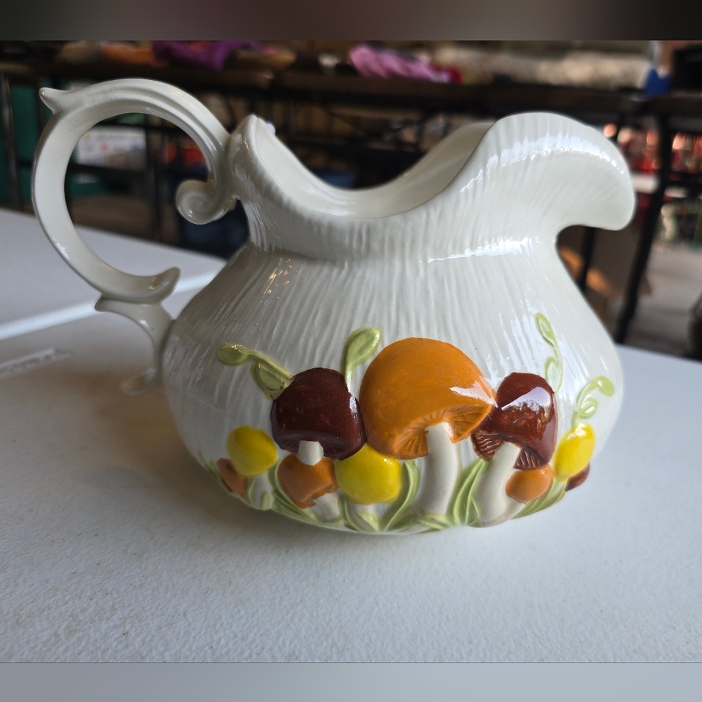Arnel's Vintage Mushroom Ceramic Pitcher